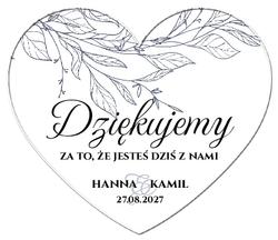 Magnesy z podziękowaniem Bella - wzór 2