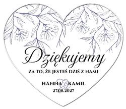 Magnesy z podziękowaniem Bella - wzór 4