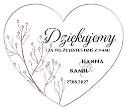 Magnesy z podziękowaniem Bella - wzór 5