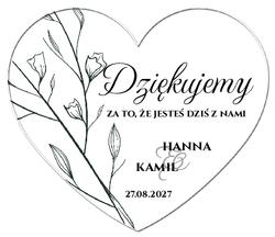 Magnesy z podziękowaniem Bella - wzór 6