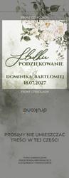 Czekoladki z podziękowaniem Eliza - wzór 3