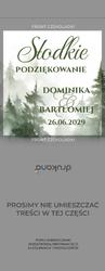 Czekoladki z podziękowaniem Daniela - wzór 6