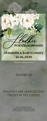 Czekoladki z podziękowaniem Miriam i Julianna - wzór 2
