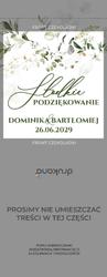 Czekoladki z podziękowaniem Eukaliptus - wzór 1