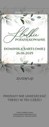 Czekoladki z podziękowaniem Eukaliptus - wzór 3