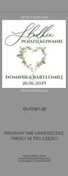 Czekoladki z podziękowaniem Gipsówka - wzór 2