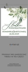 Czekoladki z podziękowaniem Gipsówka - wzór 3