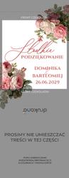 Czekoladki z podziękowaniem Kwiaty - wzór 1