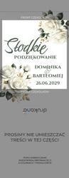 Czekoladki z podziękowaniem Kwiaty - wzór 4