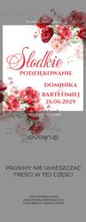 Czekoladki z podziękowaniem Kwiaty - wzór 7