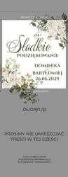 Czekoladki z podziękowaniem Kwiaty - wzór 10