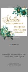Czekoladki z podziękowaniem Kwiaty - wzór 11