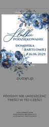 Czekoladki z podziękowaniem Kwiaty - wzór 13