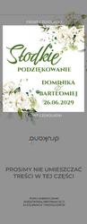 Czekoladki z podziękowaniem Kwiaty - wzór 15