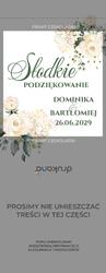 Czekoladki z podziękowaniem Kwiaty - wzór 21