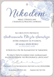Zaproszenia Floris - wzór 6