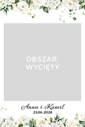 Foto Ramka Kwiaty - wzór 1