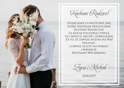 Podziękowania dla Rodziców - wzór 3