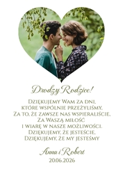 Podziękowania dla Rodziców - wzór 2