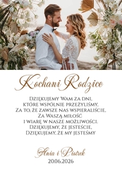 Podziękowania dla Rodziców - wzór 6