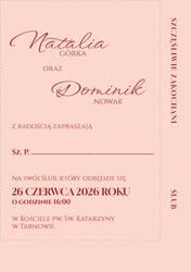 Zaproszenia Nerida - wzór 1