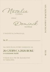 Zaproszenia Nerida - wzór 4