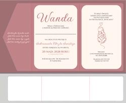 Zaproszenia Wanda2 - wzór 2