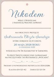 Zaproszenia Floris2 - wzór 1