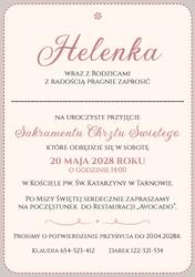 Zaproszenia Floris2 - wzór 2