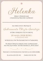 Zaproszenia Floris2 - wzór 3