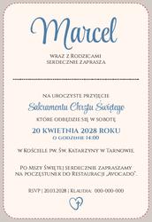 Zaproszenia Anielka - wzór 1