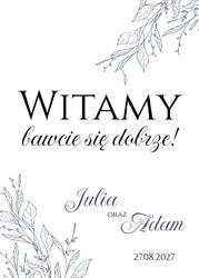Tablica powitalna Bella - wzór 2