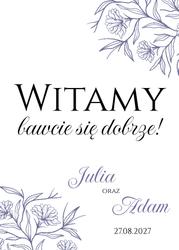 Tablica powitalna Bella - wzór 4