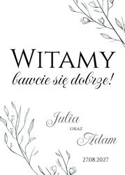 Tablica powitalna Bella - wzór 6
