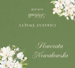 Winietki na chrzest Bessie - wzór 1