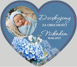 Magnesy z podziękowaniem Chrzest Bessie - wzór 3