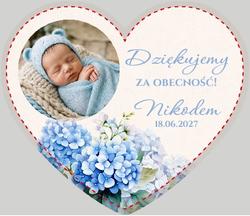 Magnesy z podziękowaniem Chrzest Bessie - wzór 7