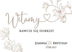 Tablica powitalna Bella - wzór 1