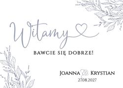 Tablica powitalna Bella - wzór 2