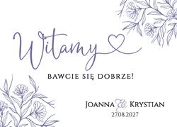 Tablica powitalna Bella - wzór 4