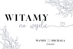 Tablica z usadzeniem gości Bella - wzór 2