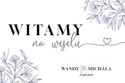 Tablica z usadzeniem gości Bella - wzór 4