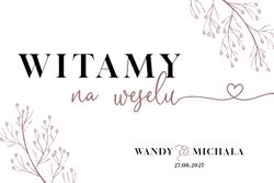 Tablica z usadzeniem gości Bella - wzór 5