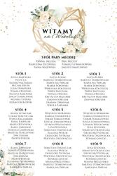 Tablica z usadzeniem gości 90x60 Ariana2 - wzór 2