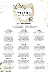 Tablica z usadzeniem gości 90x60 Ariana2 - wzór 7