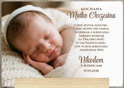 Podziękowania dla Rodziców Chrzestnych - wzór 4