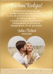 Podziękowania dla Rodziców - wzór 2