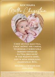 Podziękowania dla Rodziców Chrzestnych - wzór 3