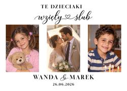 Tablica powitalna ze zdjęciem - wzór 1