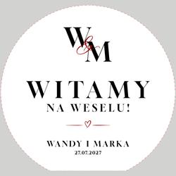 Okrągła tablica powitalna - wzór 4